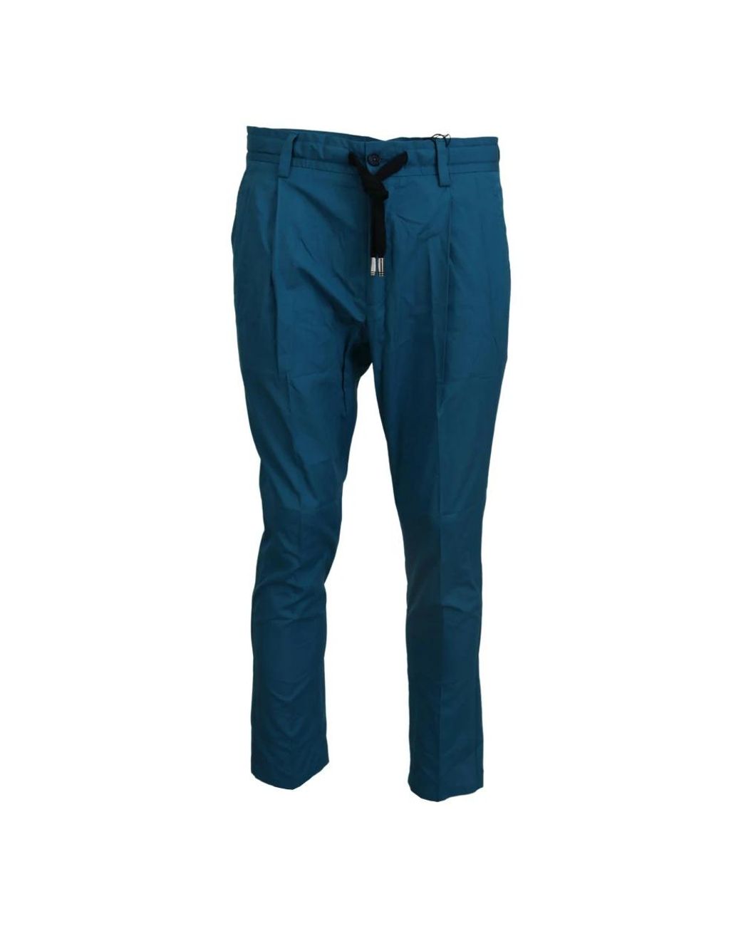 Dolce & Gabbana Broeken ,Blauw ,Katoen Blauwe Katoenen Chinos Broek, Stijlvol Comfort in het Blue voor heren