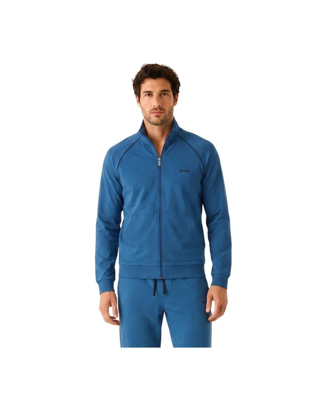 Boss Blue Zip-Throughs for men