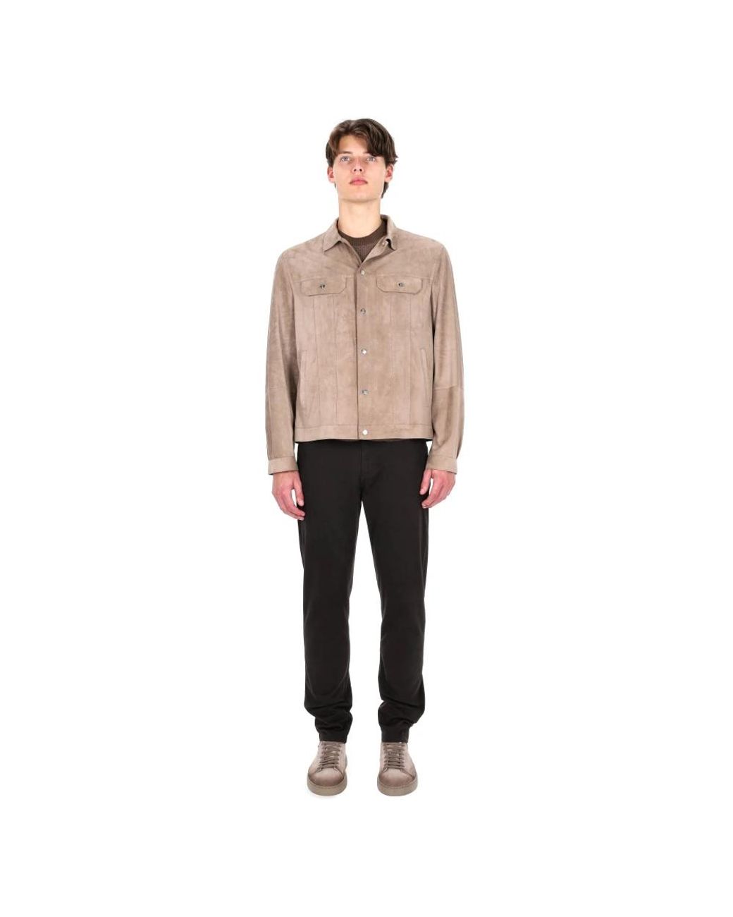 Brunello Cucinelli Natural Leather Jackets for men