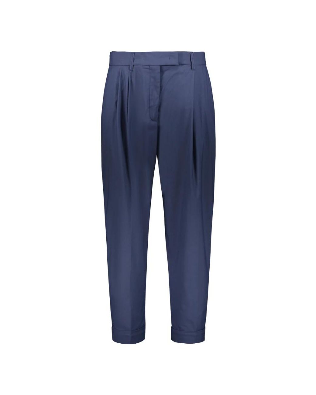 Moorer Blue Tapered Trousers