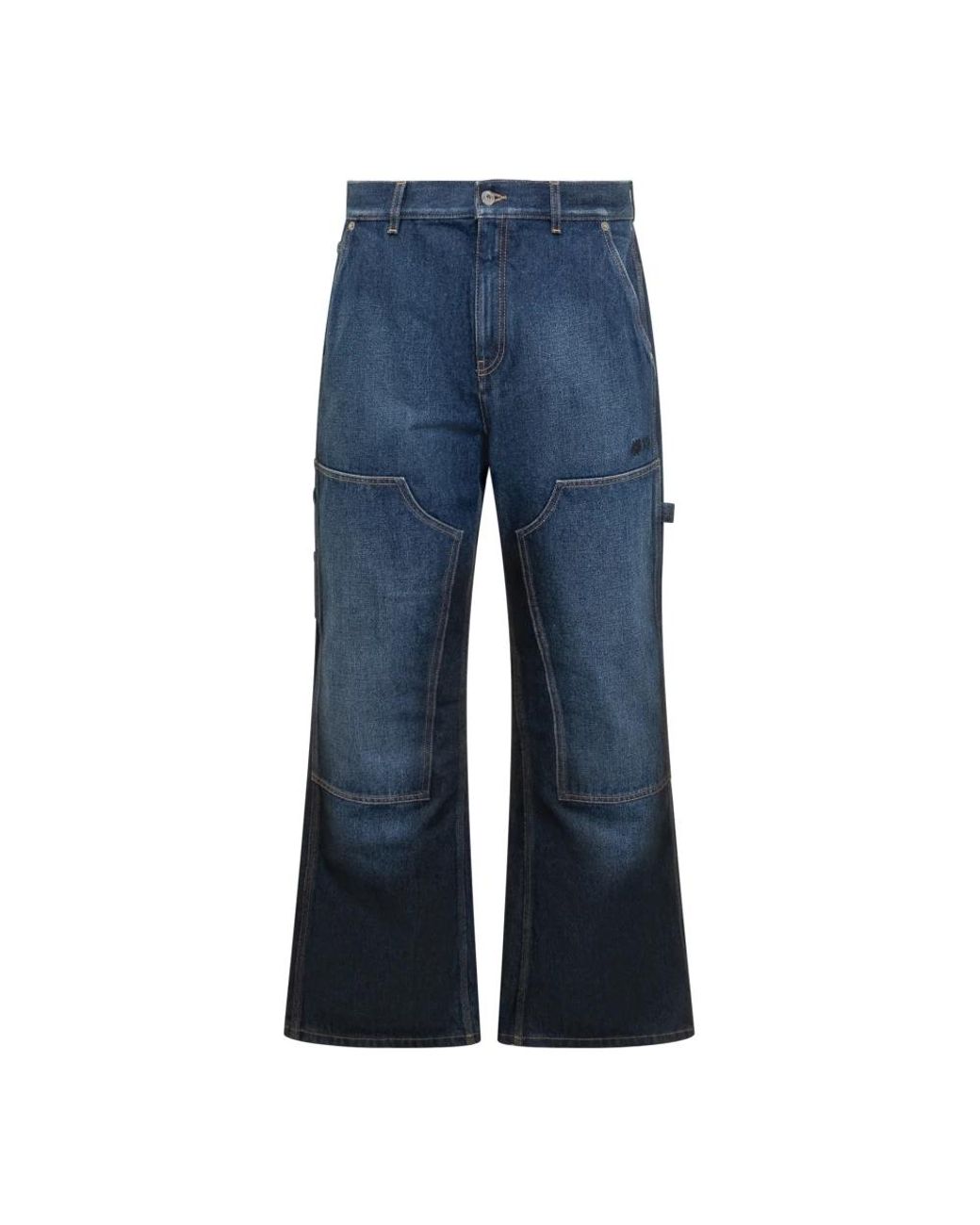 Off-White c/o Virgil Abloh Blue Wide Jeans for men