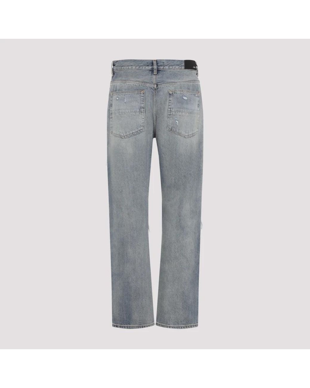 Amiri Blue Suede Straight Mx1 Jeans for men