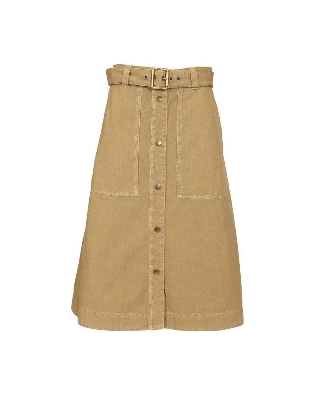 Moncler Natural Denim Skirts