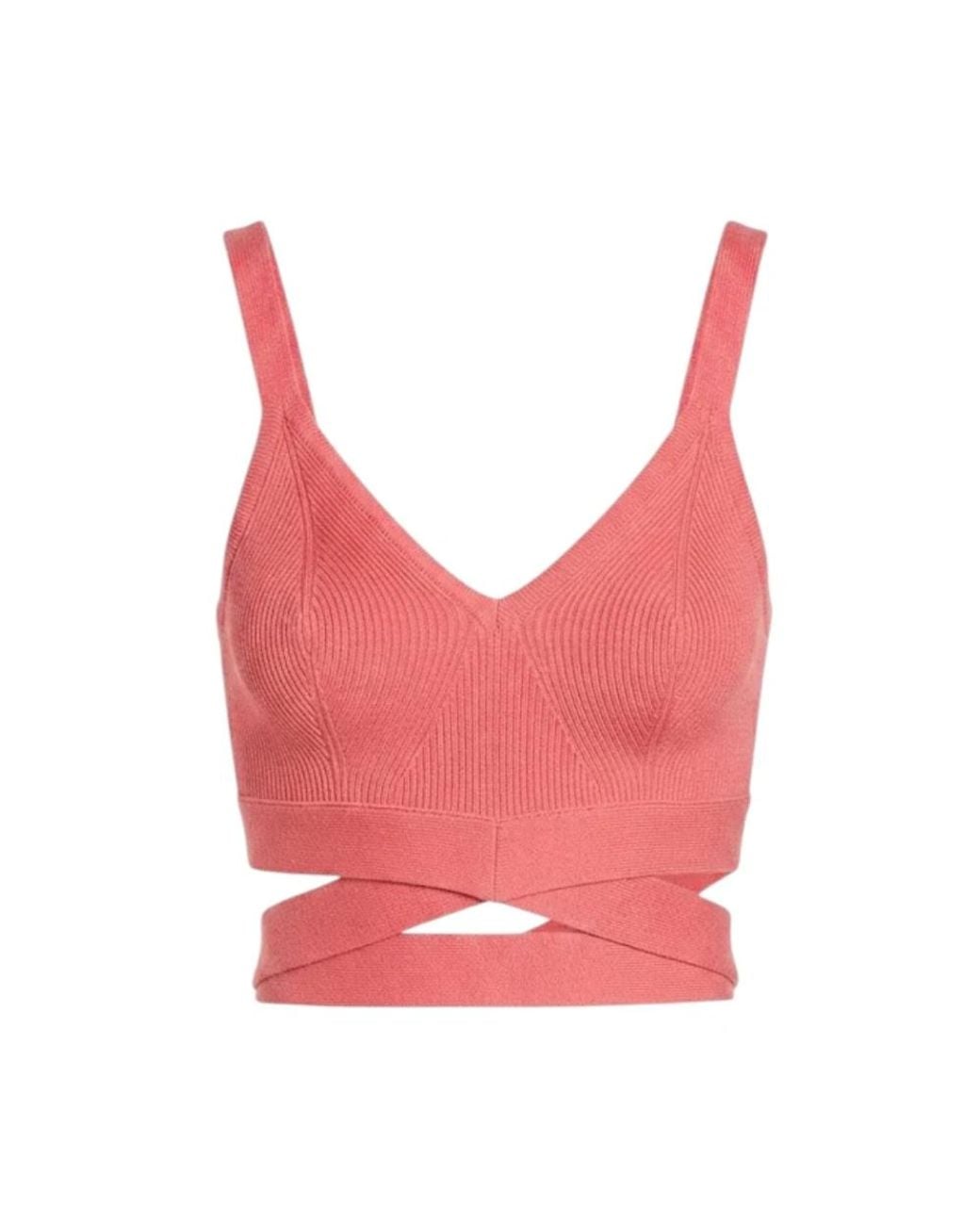 Nenette Pink Sleeveless Tops