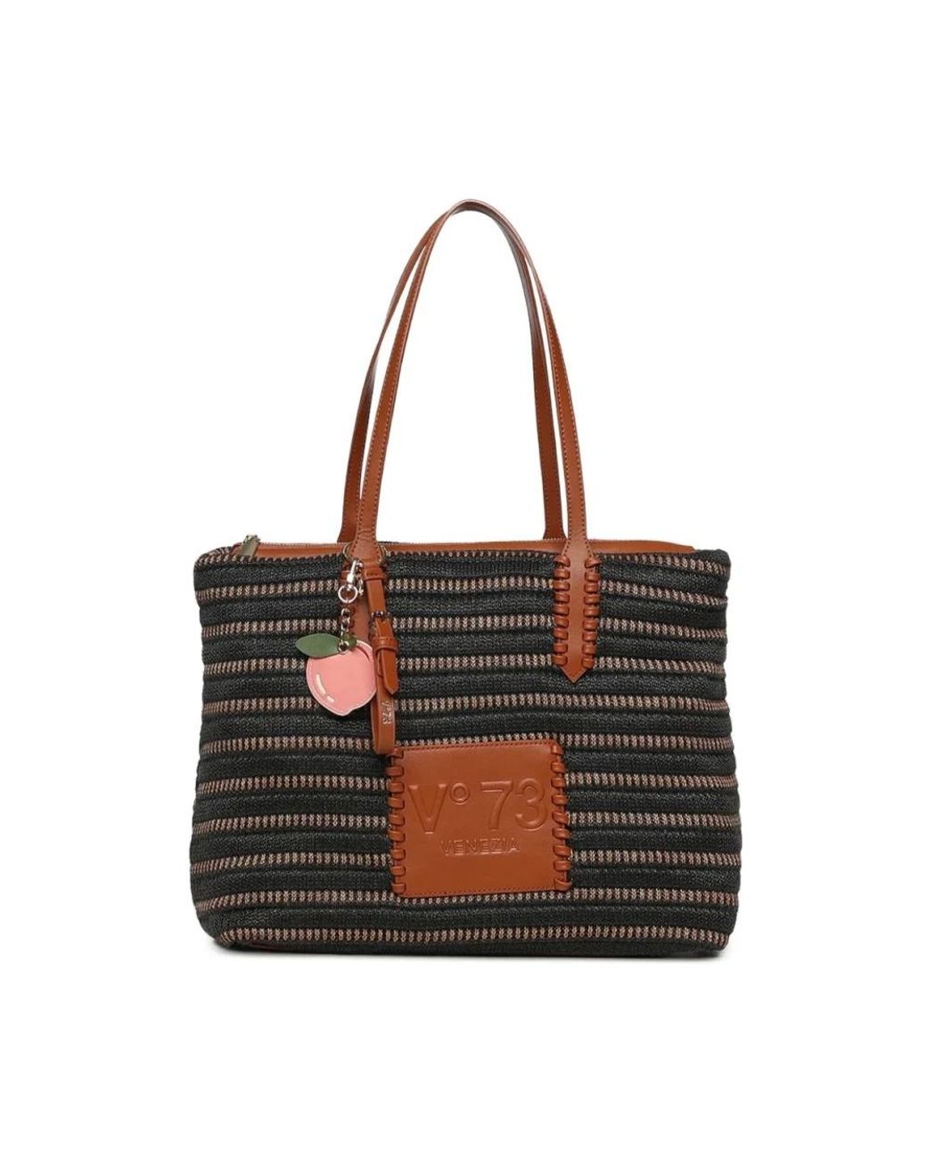 V73 Black Shopping Bags