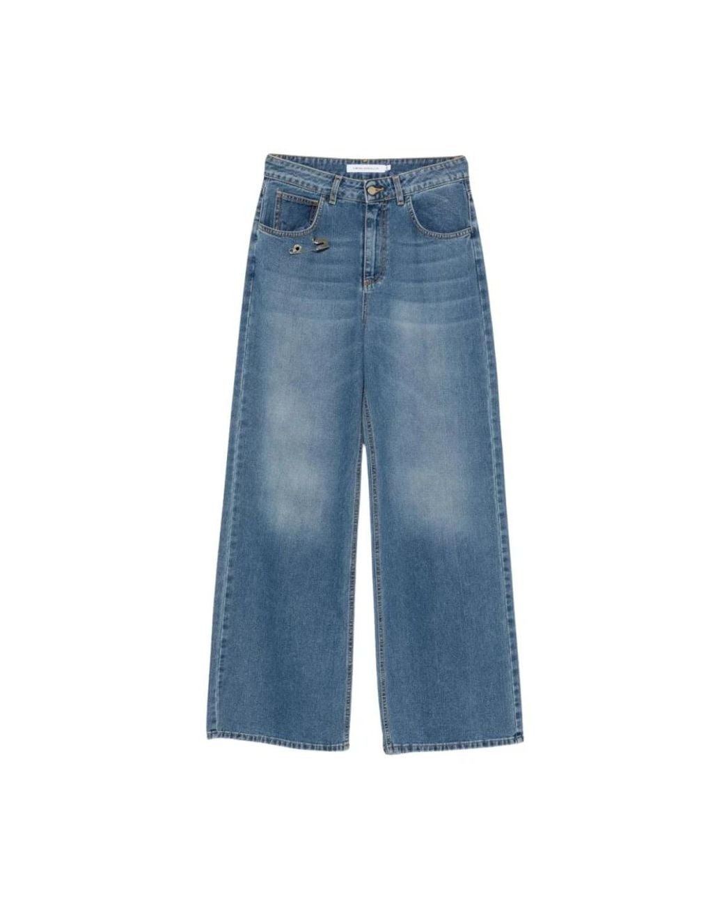SIMONA CORSELLINI Blue Wide Jeans