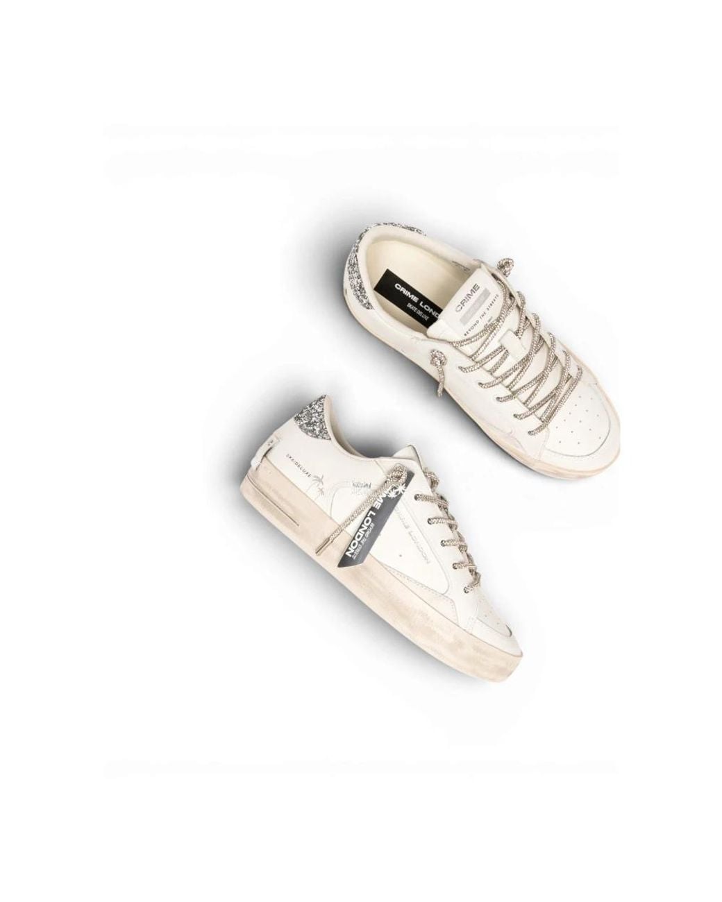Crime London White Sneakers