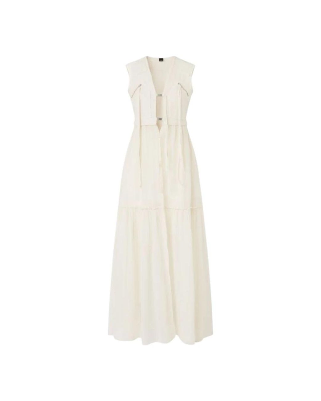 Pinko White Maxi Dresses