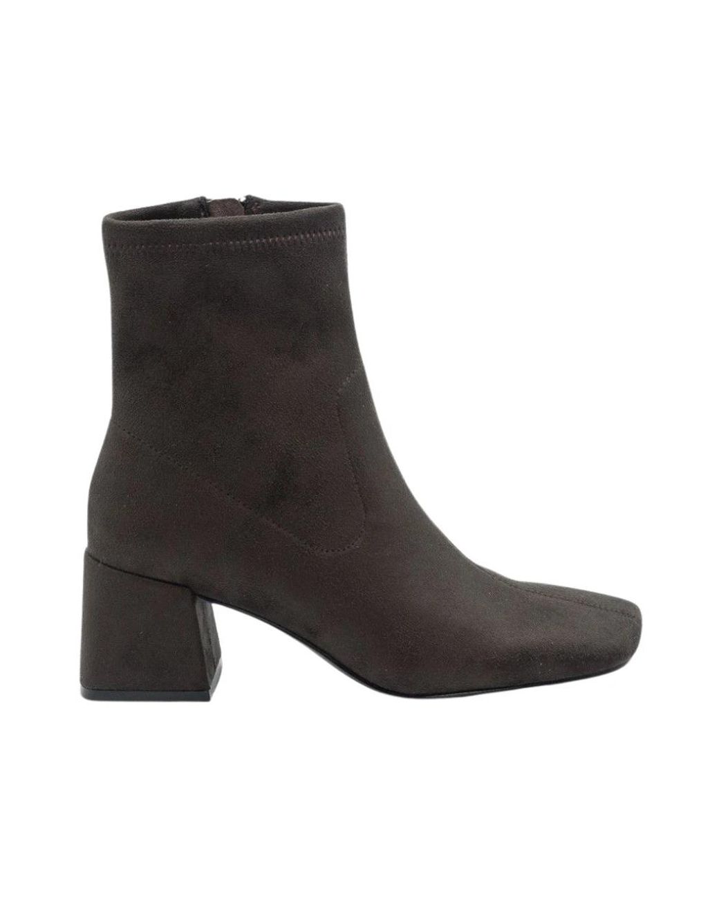 Jeannot Schoenen ,Bruin ,Leer Vj 514M Supercamosciot Enkellaars in het Black