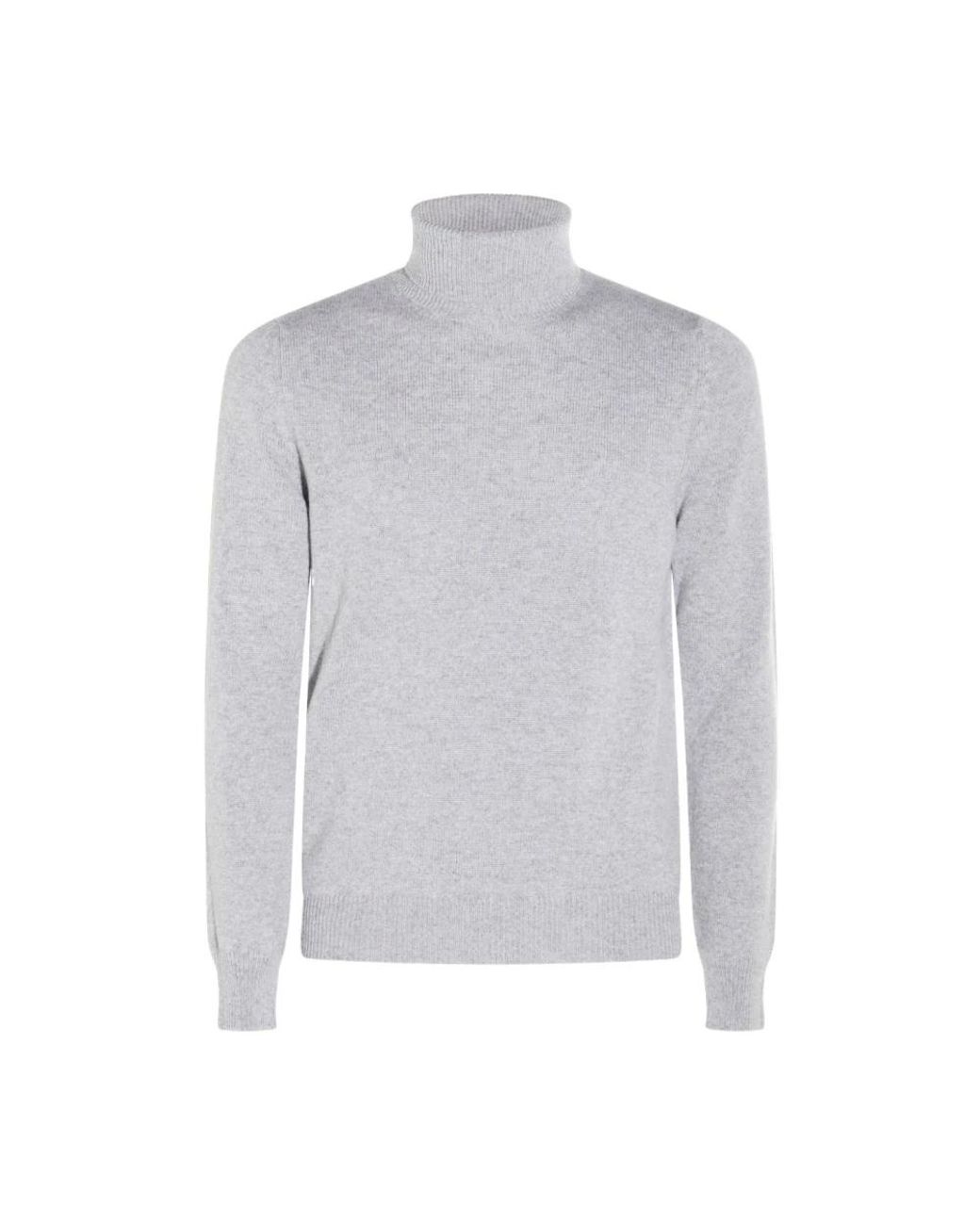 Malo Gray Cashmere Knitwear for men