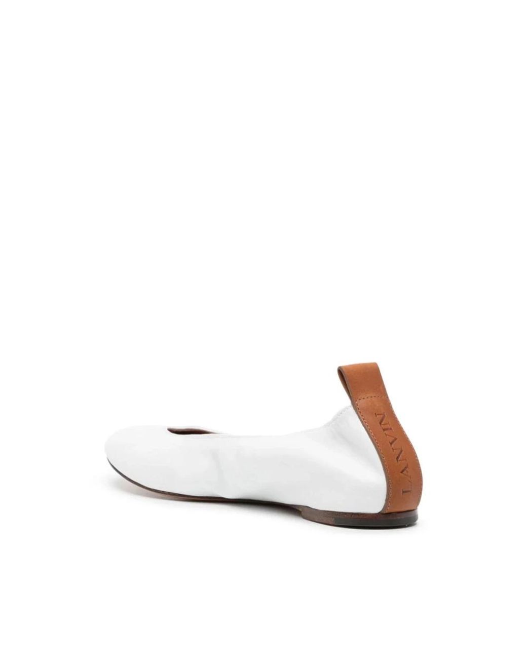 Lanvin White Ballerinas