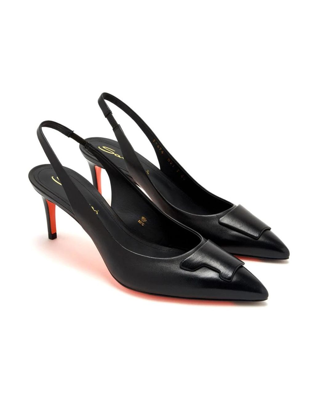 Santoni Black Pumps