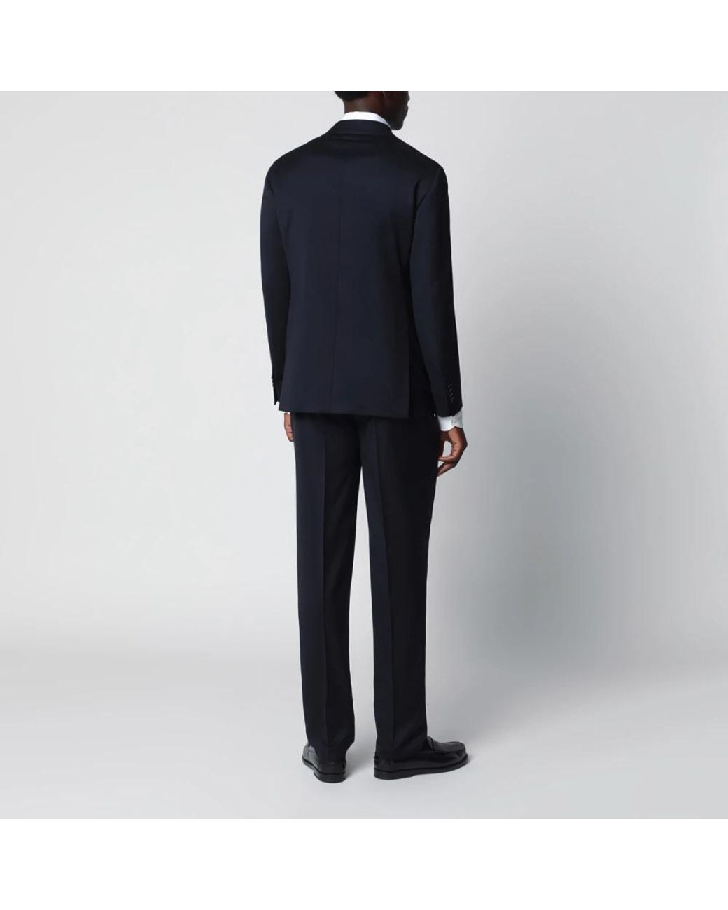 Luigi Bianchi Blue Double Breasted Suits for men