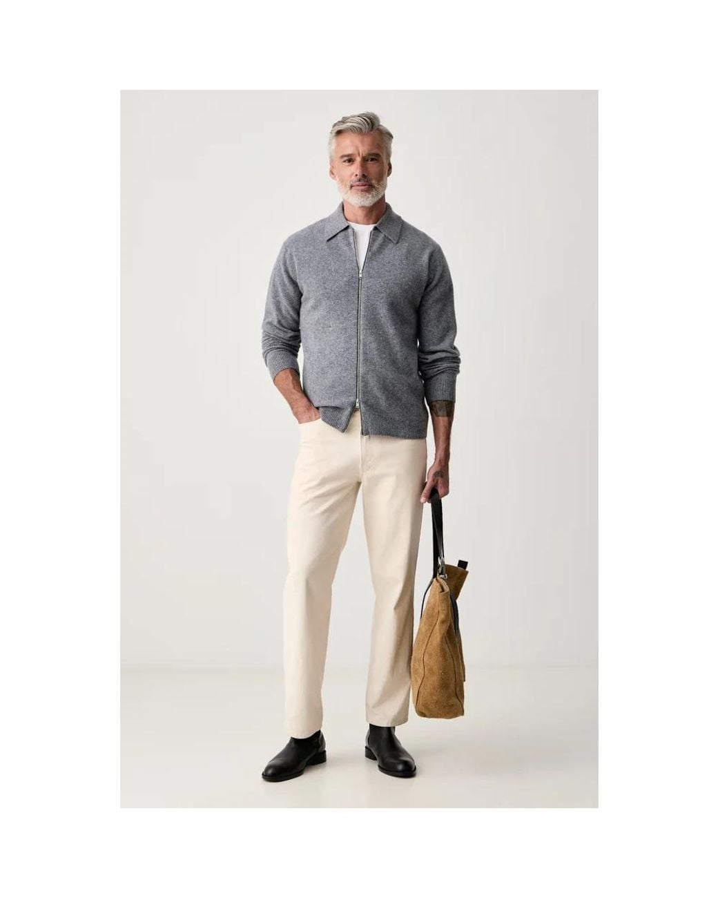 Cardigans Lindbergh pour homme en coloris Gray