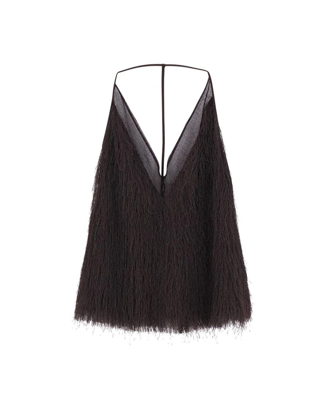 Alysi Black Sleeveless Tops