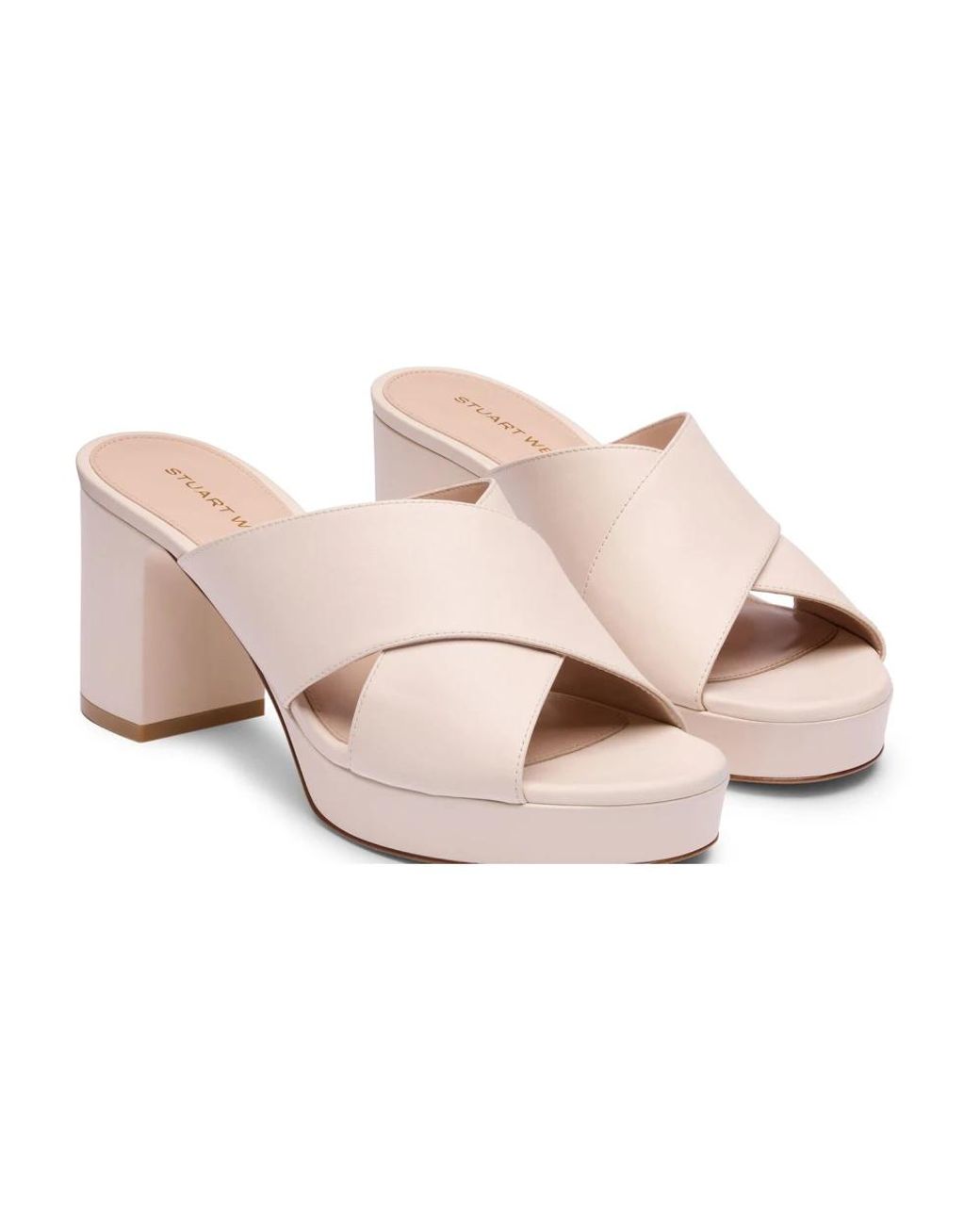 Heeled Mules Stuart Weitzman en coloris Pink