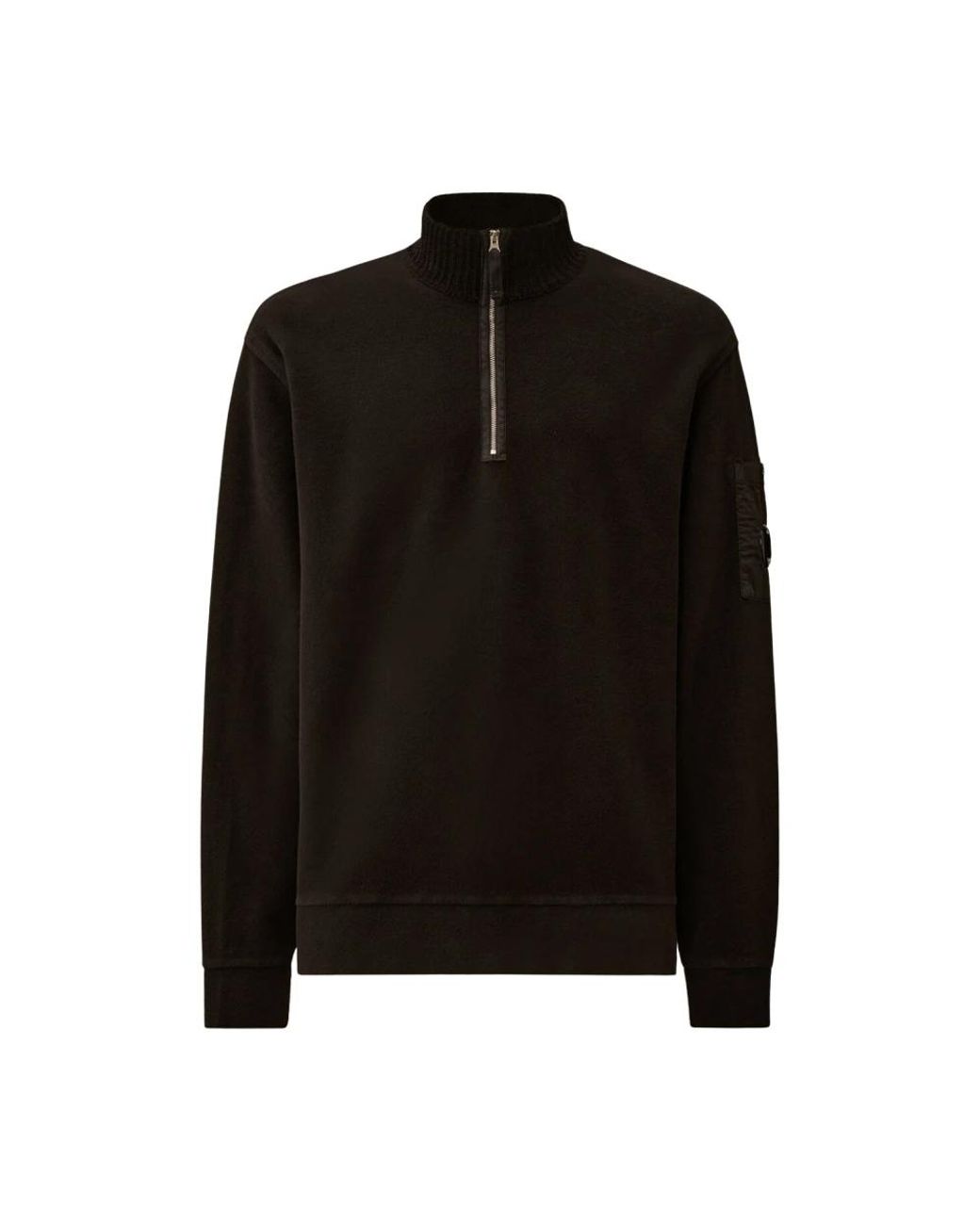 C P Company Black Zip-Throughs for men
