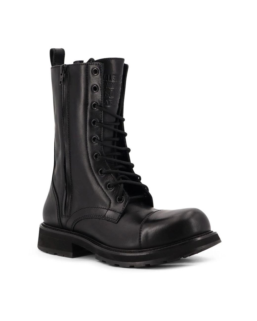 Balenciaga Black Lace-Up Boots