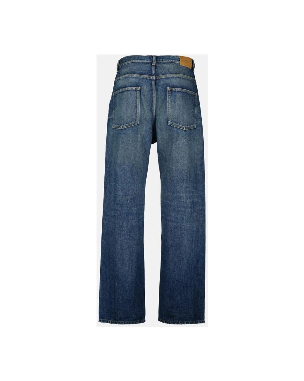 Saint Laurent Blue Straight Fit Jeans for men