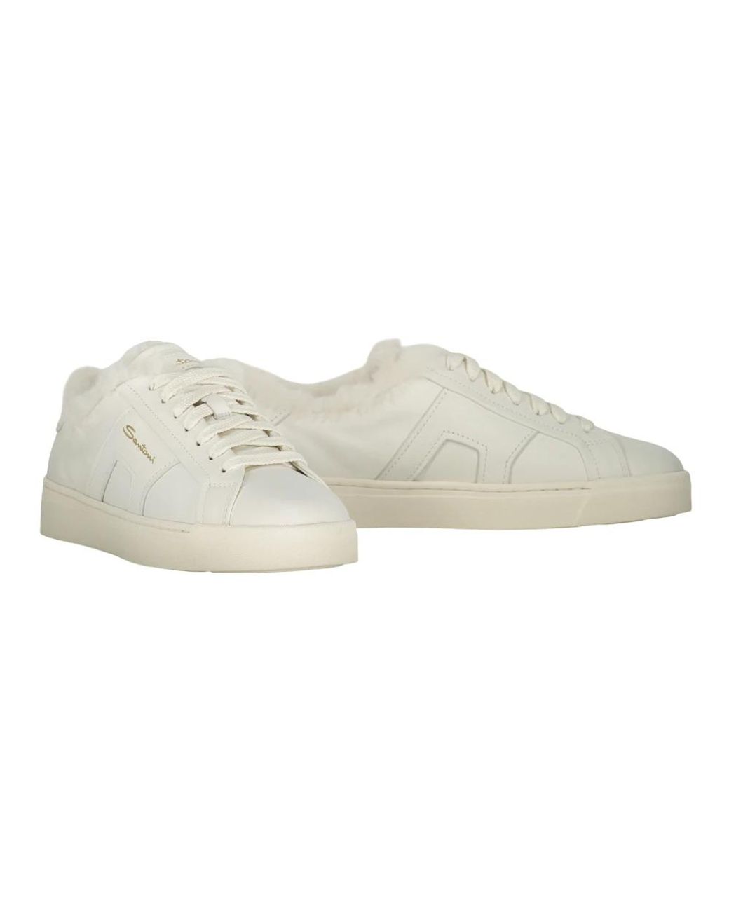 Santoni White Sneakers