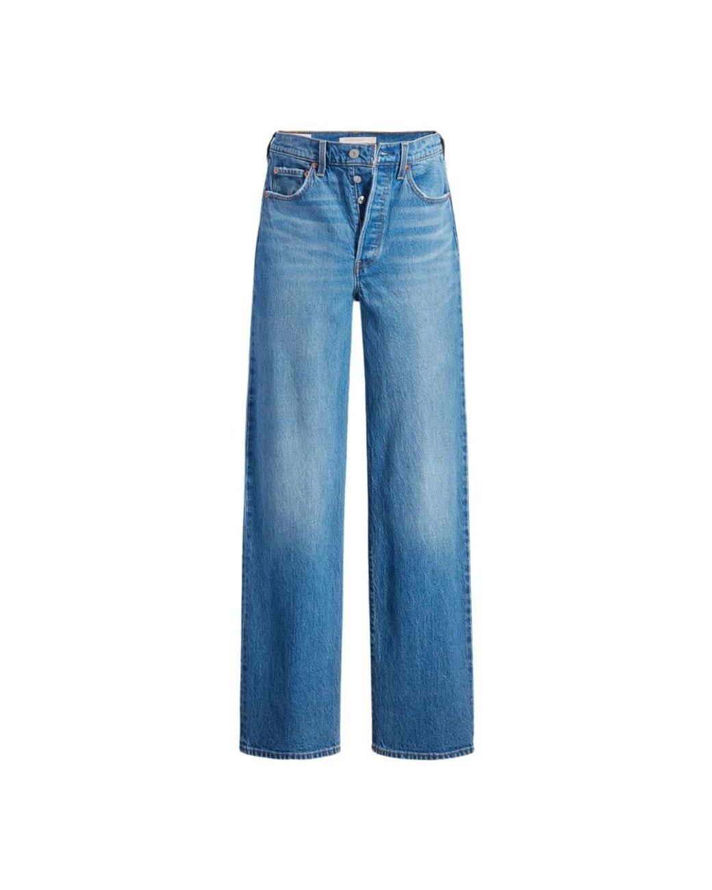 Levi's Jeans ,Blauw ,Katoen Ribcage Full Length Jeans in het Blue