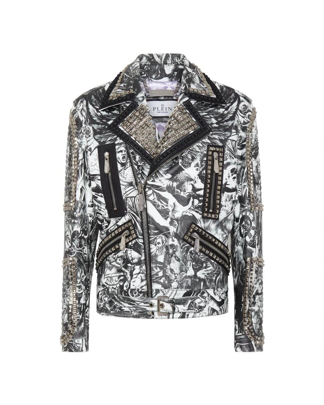 Leather Jackets Philipp Plein de hombre de color Black