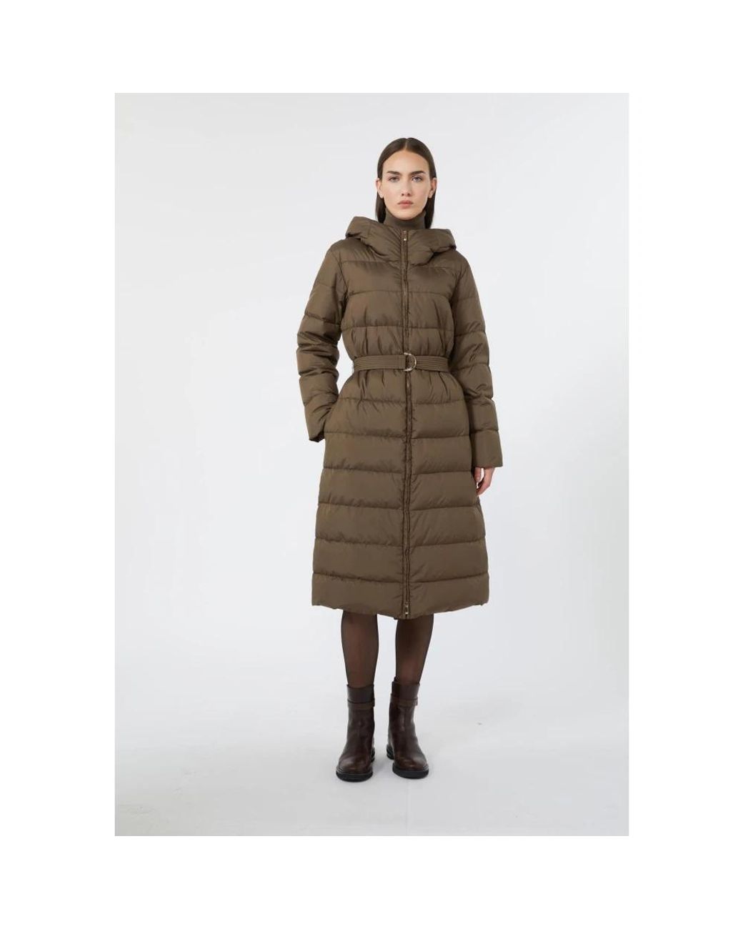 Down Coats Max Mara en coloris Brown