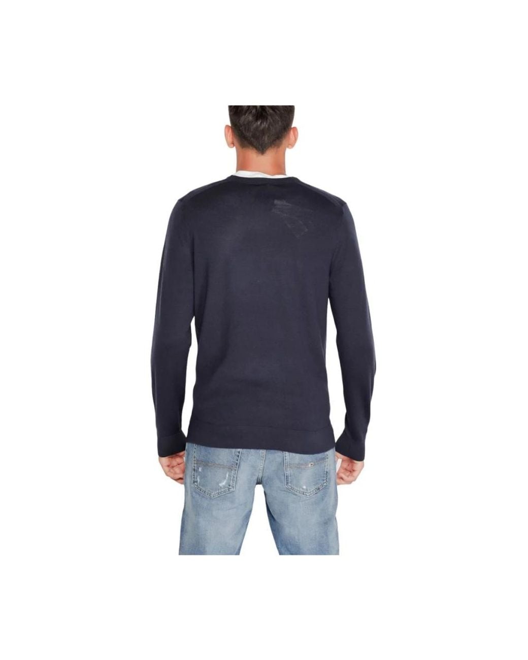 Calvin Klein Blue Round-Neck Knitwear for men