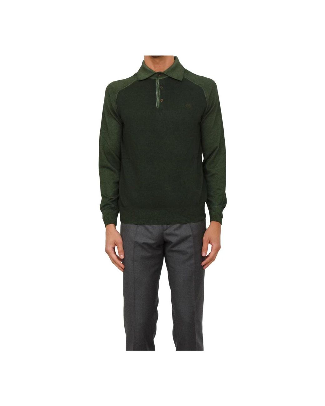 Etro Black Round-Neck Knitwear for men