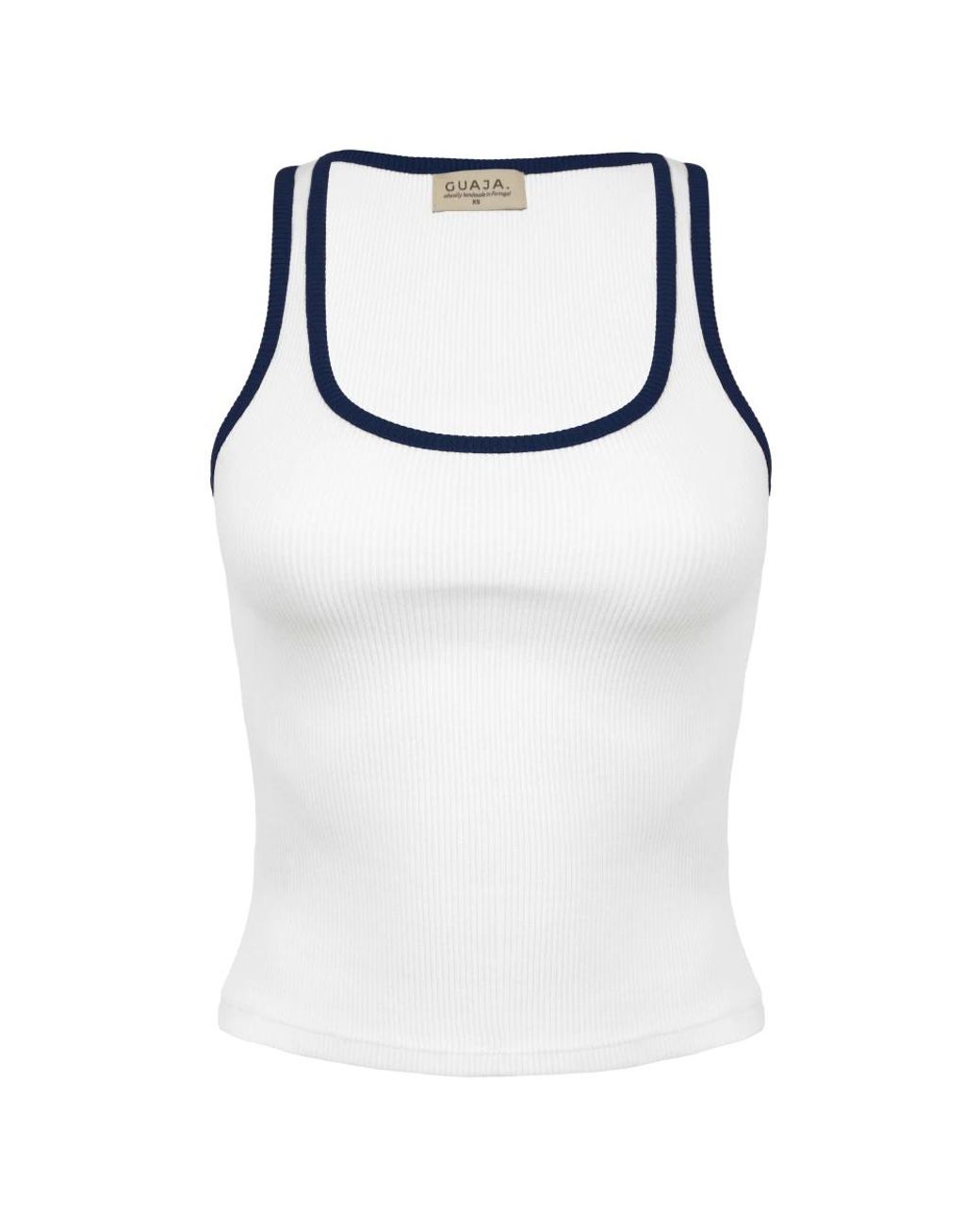 GUAJA. Sleeveless Tops in het White