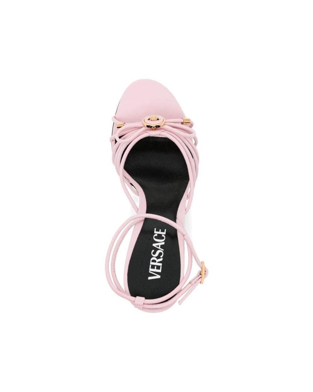 Versace Pink High Heel Sandals
