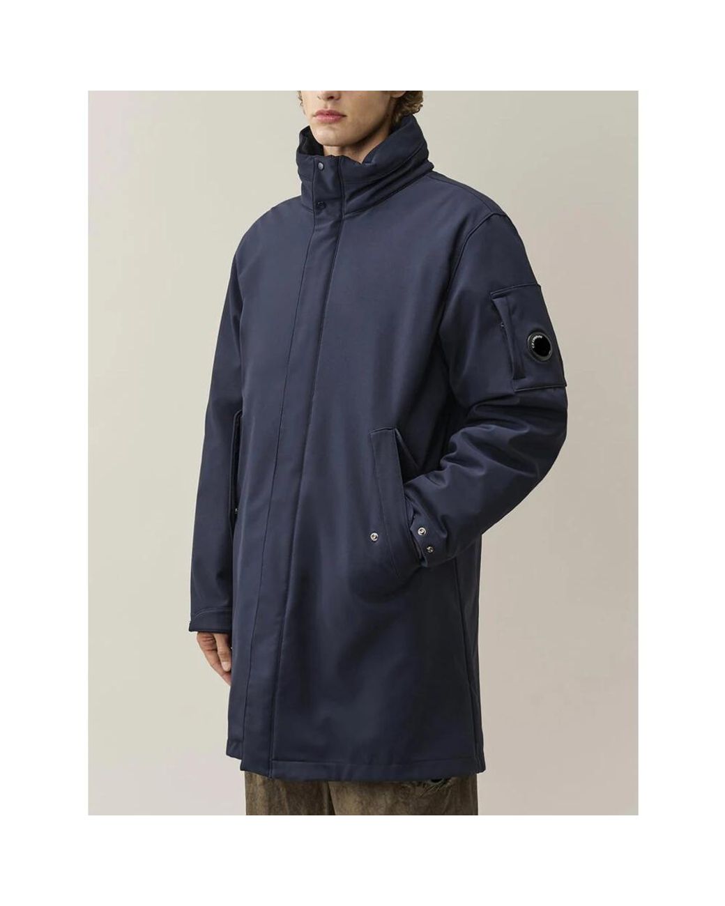 C P Company Blue Parkas for men