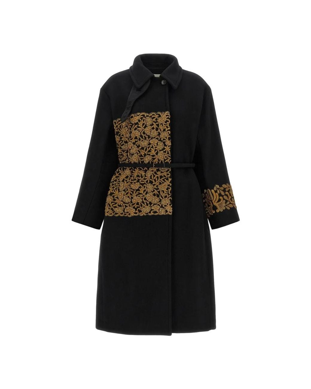 Dries Van Noten Black 'Rain' Coat