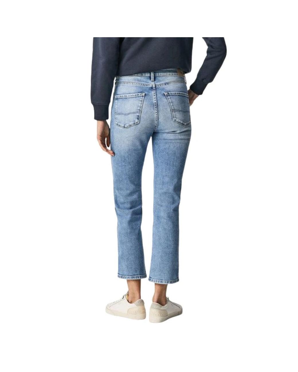 Pepe Jeans Blue Cropped Jeans