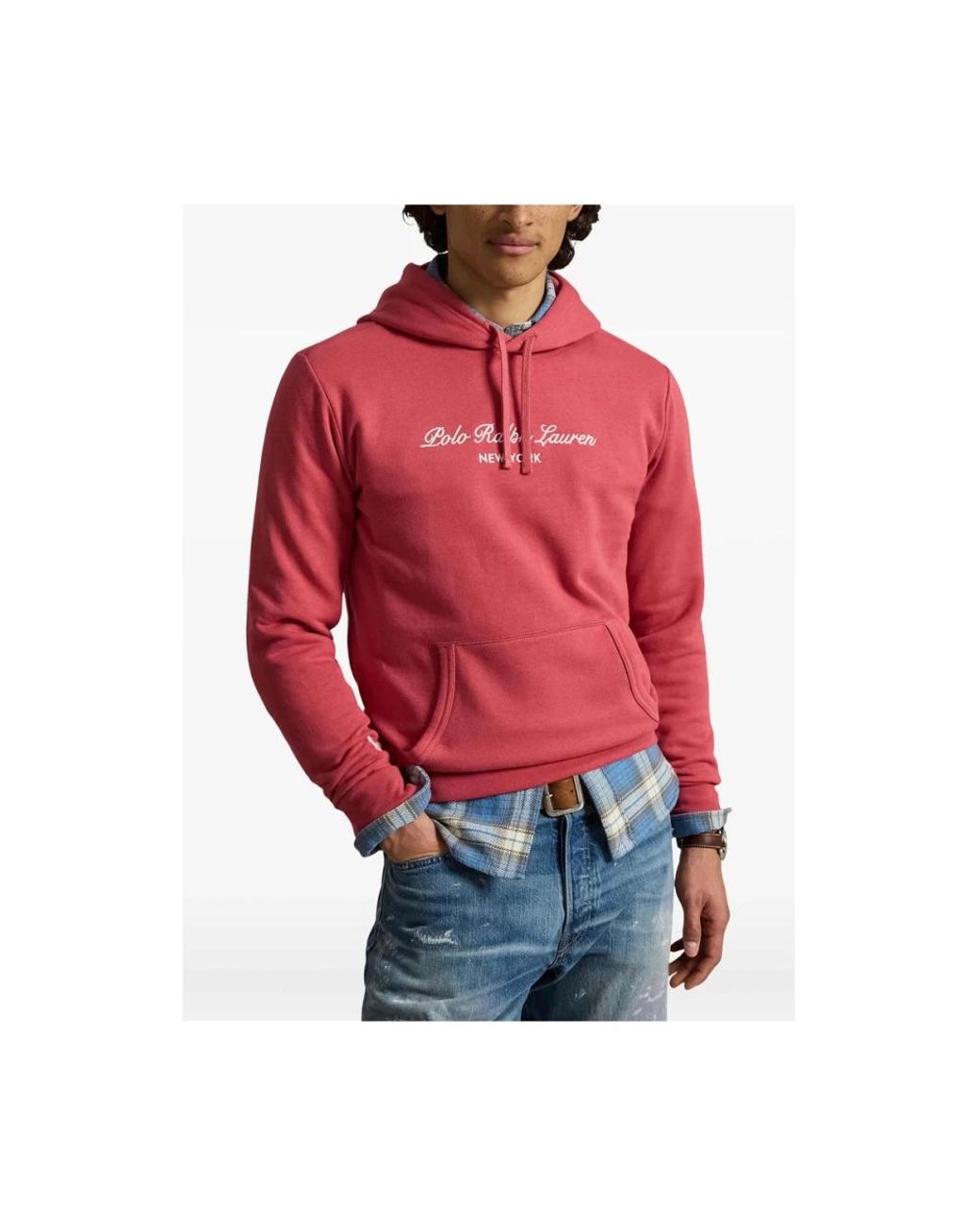 Ralph Lauren Red Hoodies for men