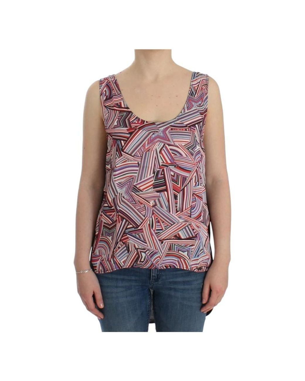 CoSTUME NATIONAL Red Sleeveless Tops