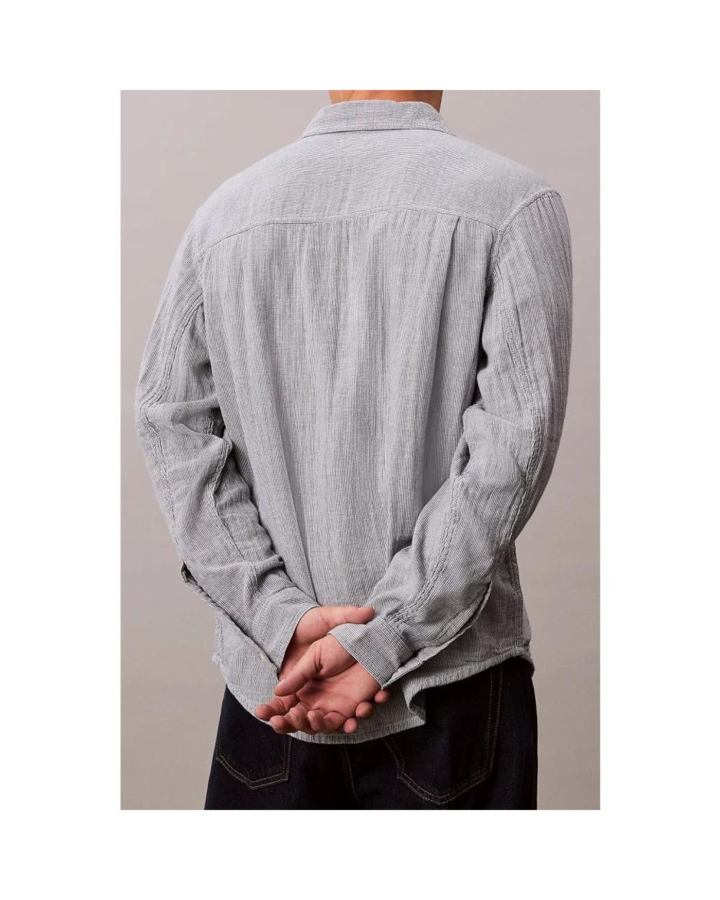 Calvin Klein Gray Casual Shirts for men