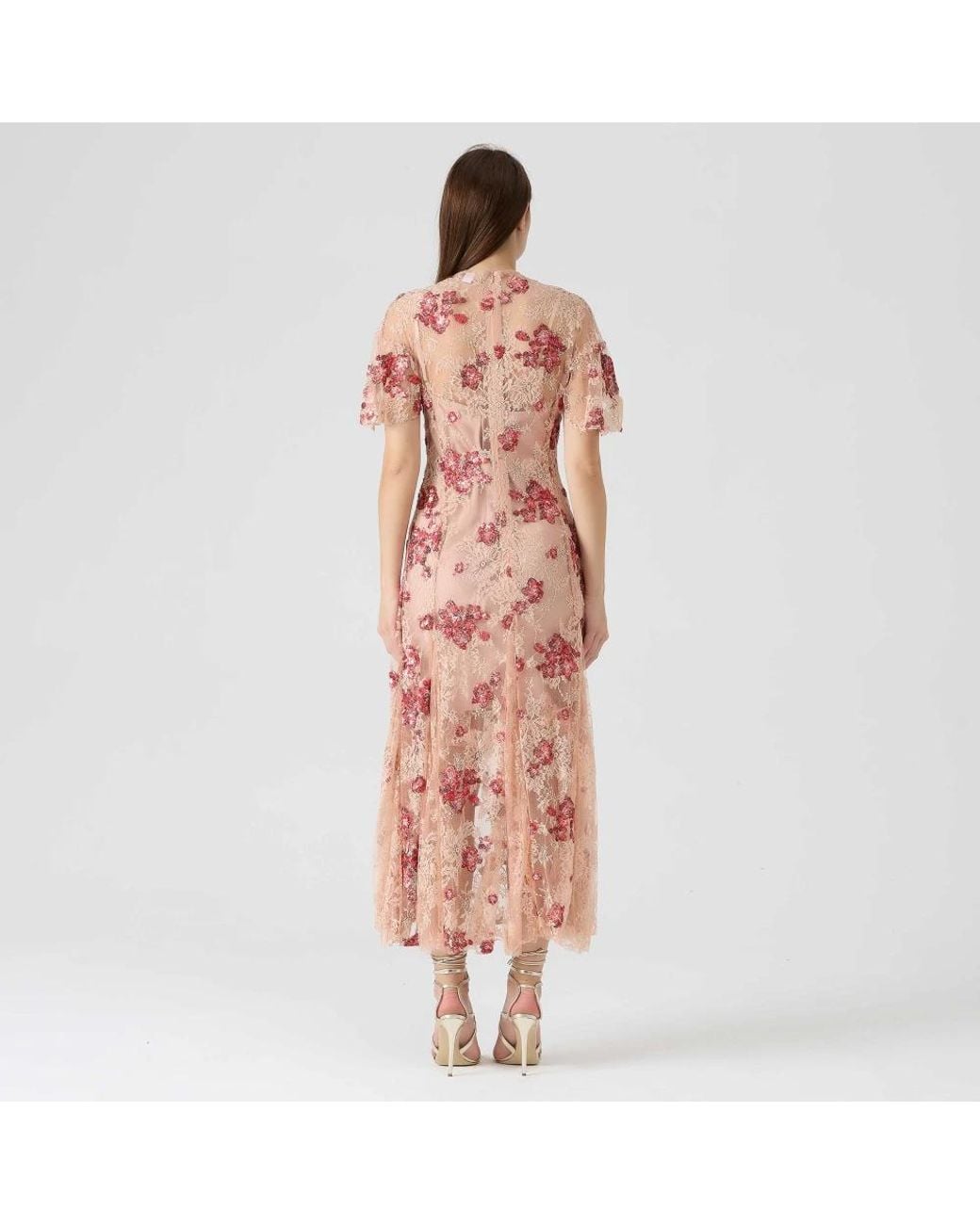 Sabina Musayev Pink Midi Dresses