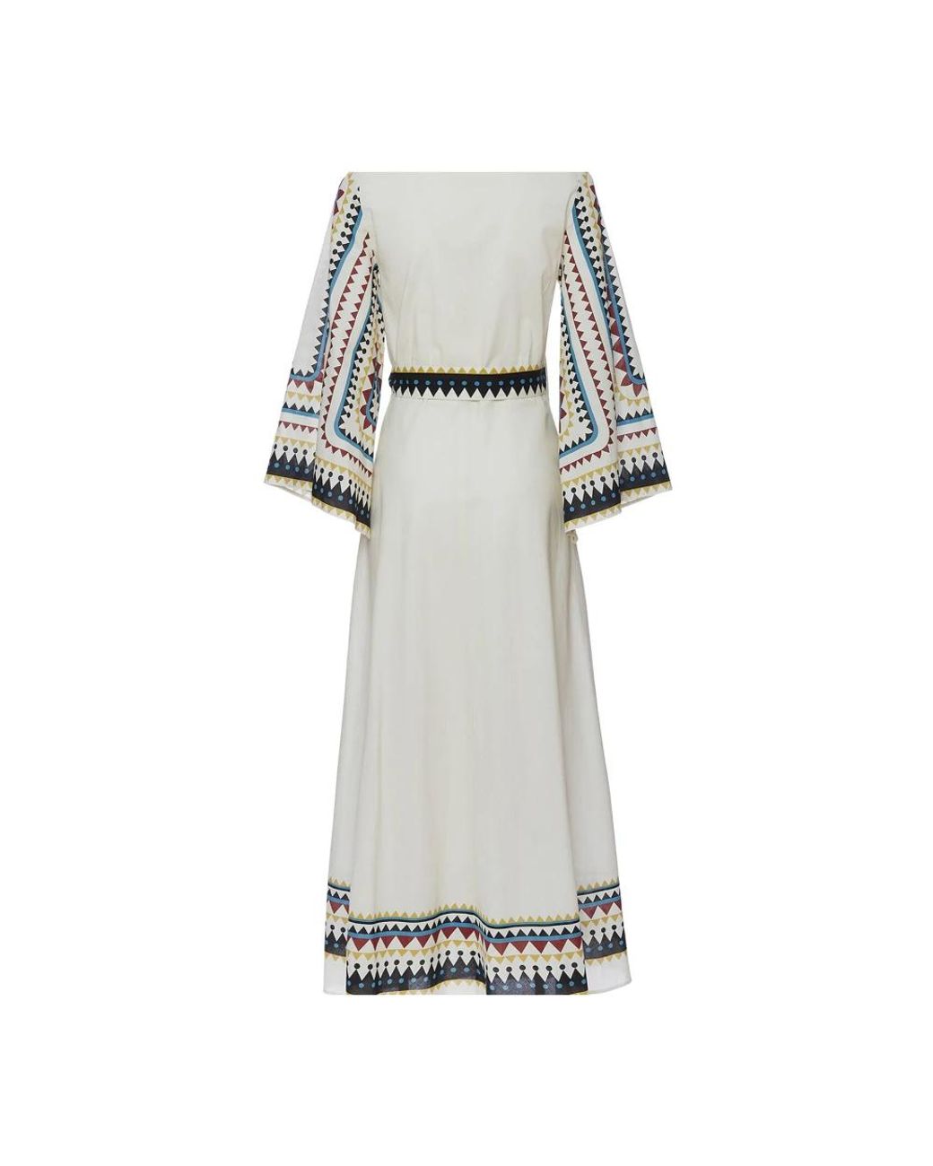 LaDoubleJ White Cotton Wrap Maxi Dress