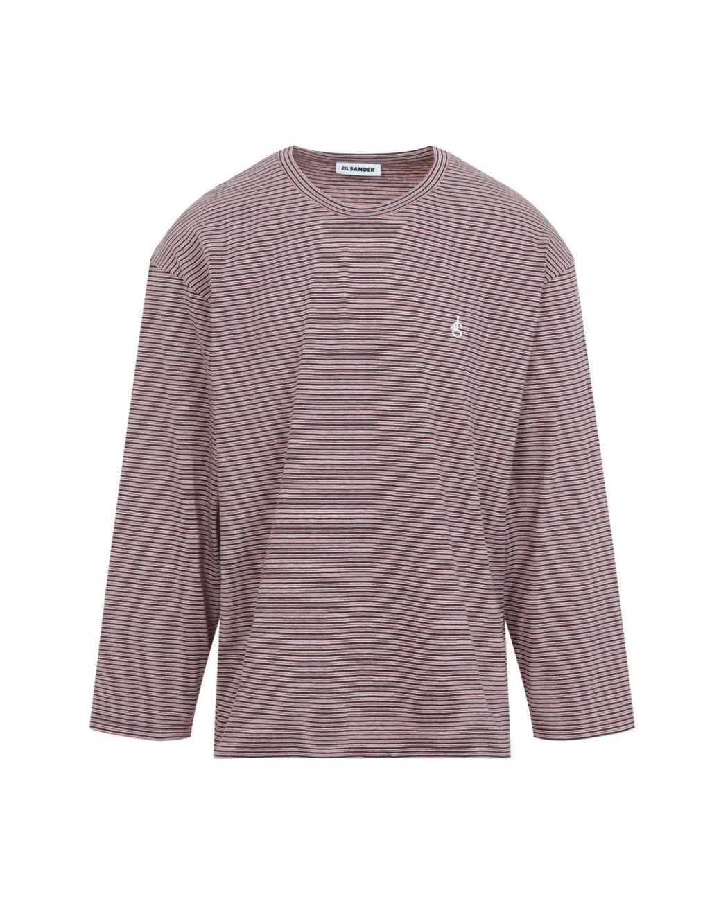 Jil Sander Purple Long Sleeve T-Shirts for men