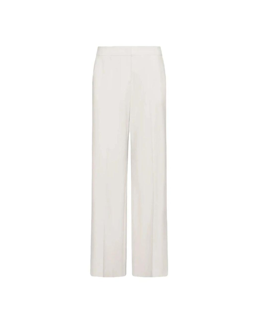 Marella White Wide Trousers