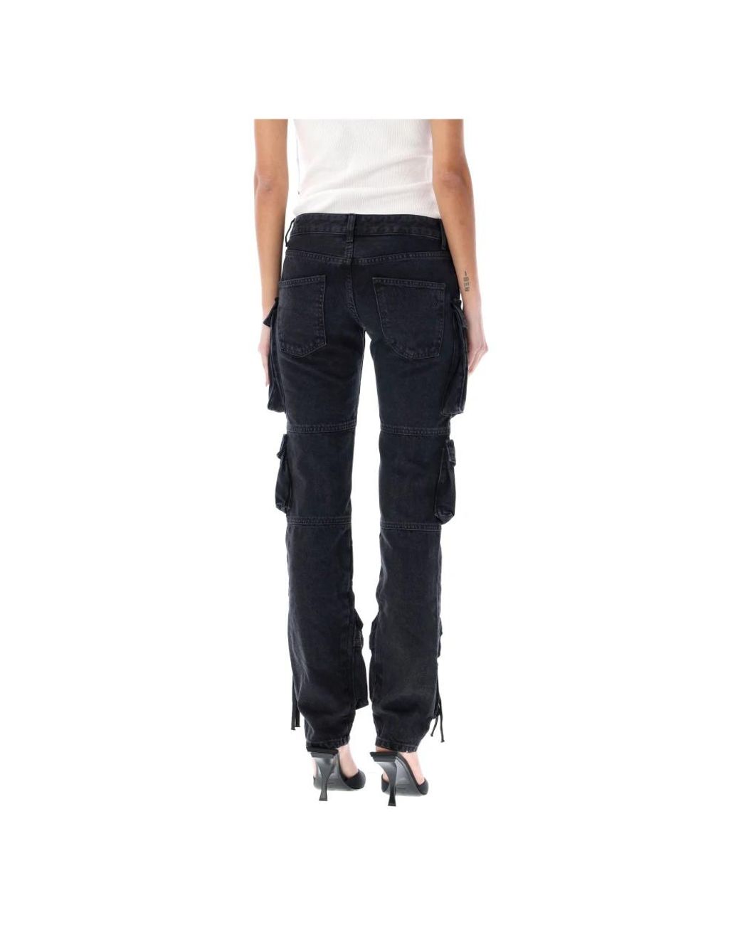 The Attico Black Straight Jeans