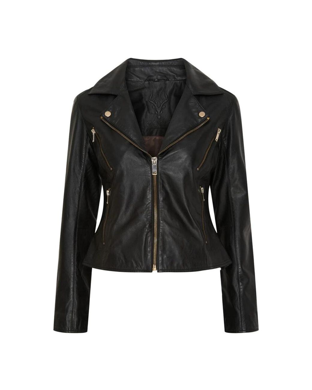 Notyz Black Leather Jackets