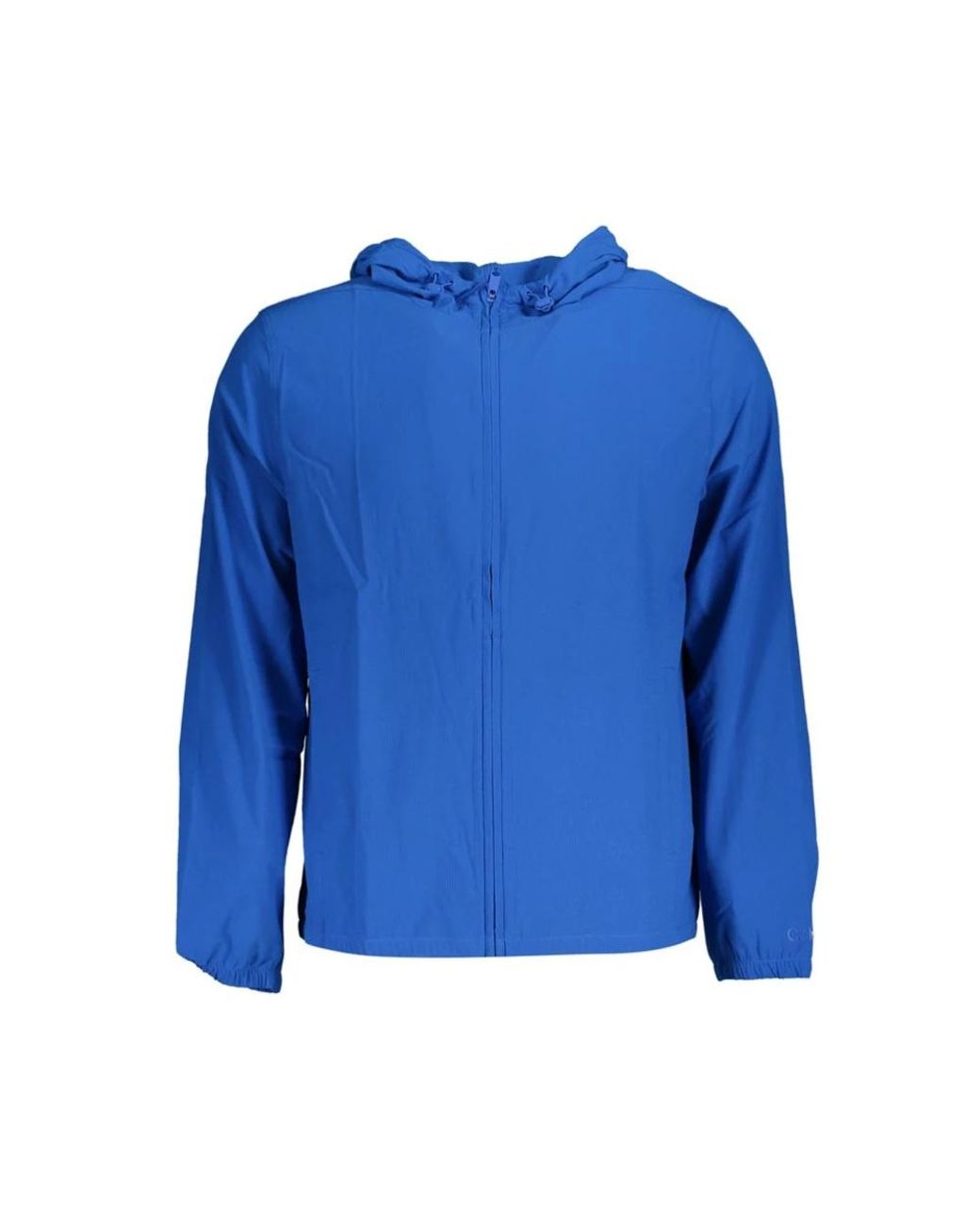 Calvin Klein Jassen ,Blauw ,Polyester Sleek Hooded Sports Jacket in het Blue voor heren