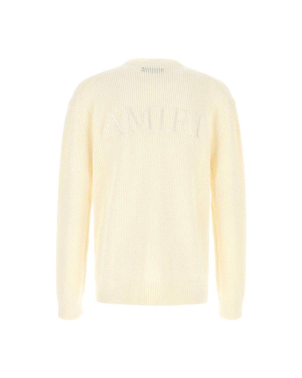 Amiri White Round-Neck Knitwear for men