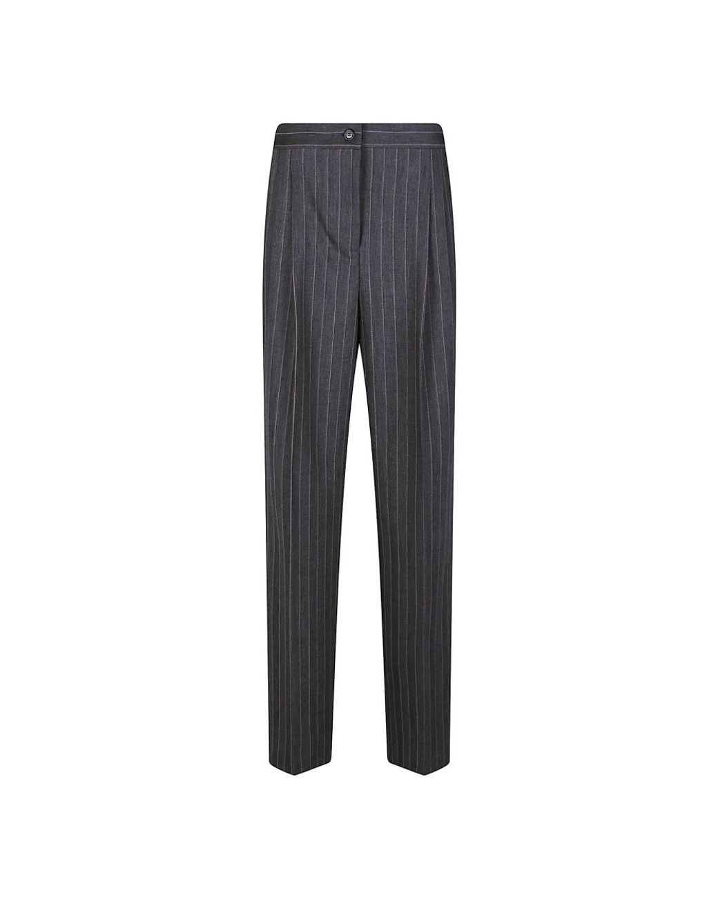 Pinko Gray Straight Trousers