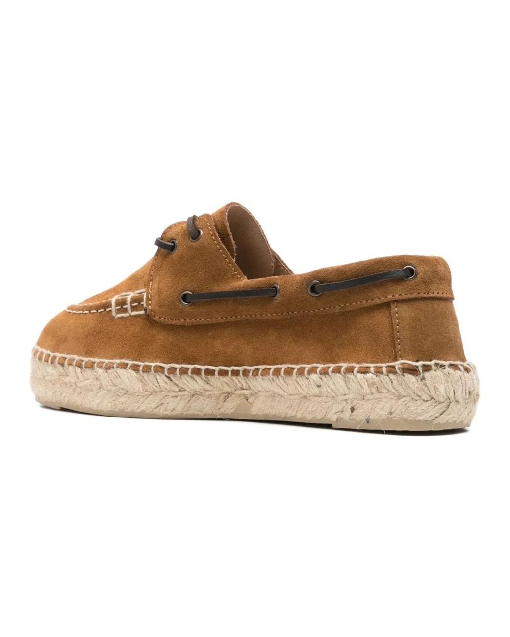 Manebí Brown Almond Schnür-Espadrilles