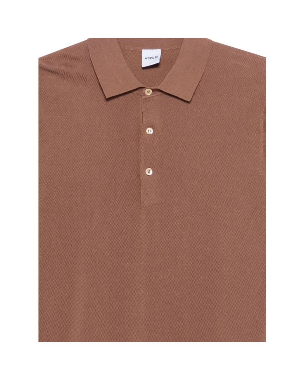 Aspesi Brown Round-Neck Knitwear for men