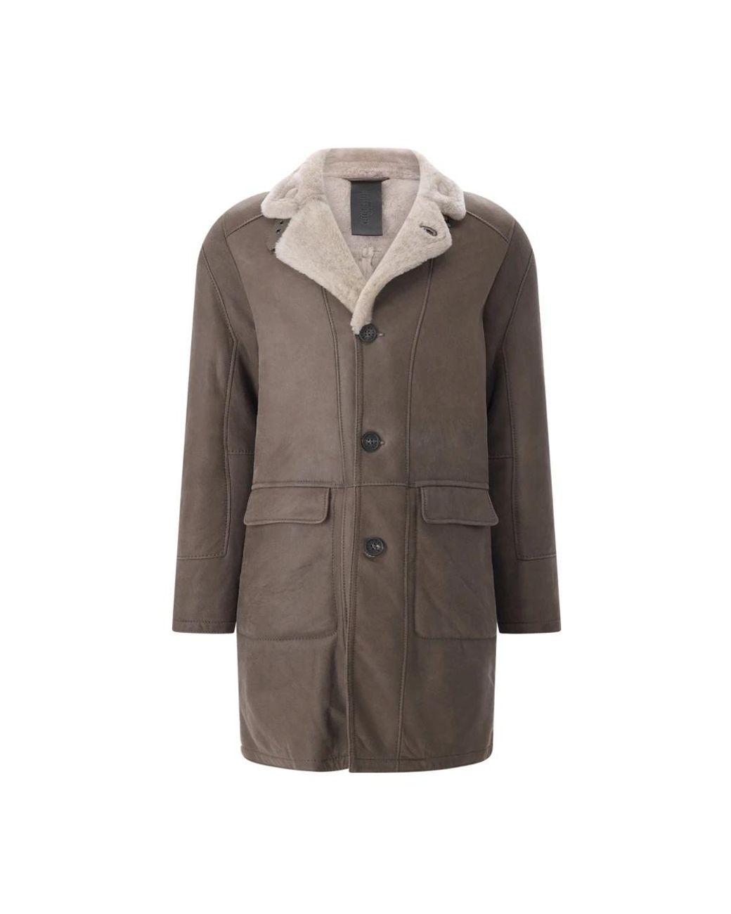 Werner Christ Brown Single-Breasted Coats for men