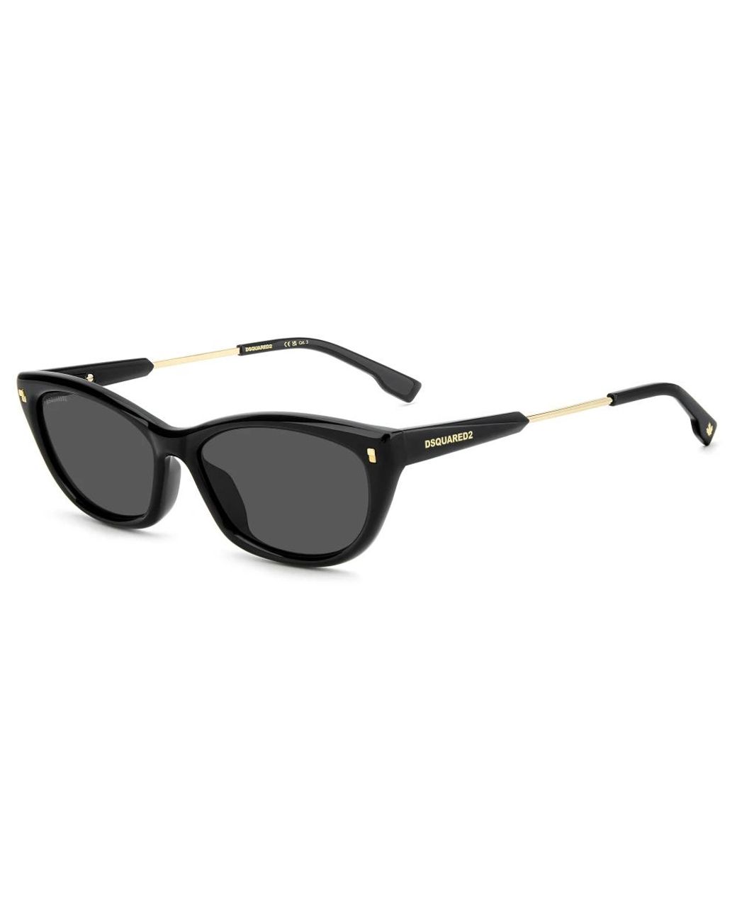 DSquared² Cat-Eye Zonnebril in het Black
